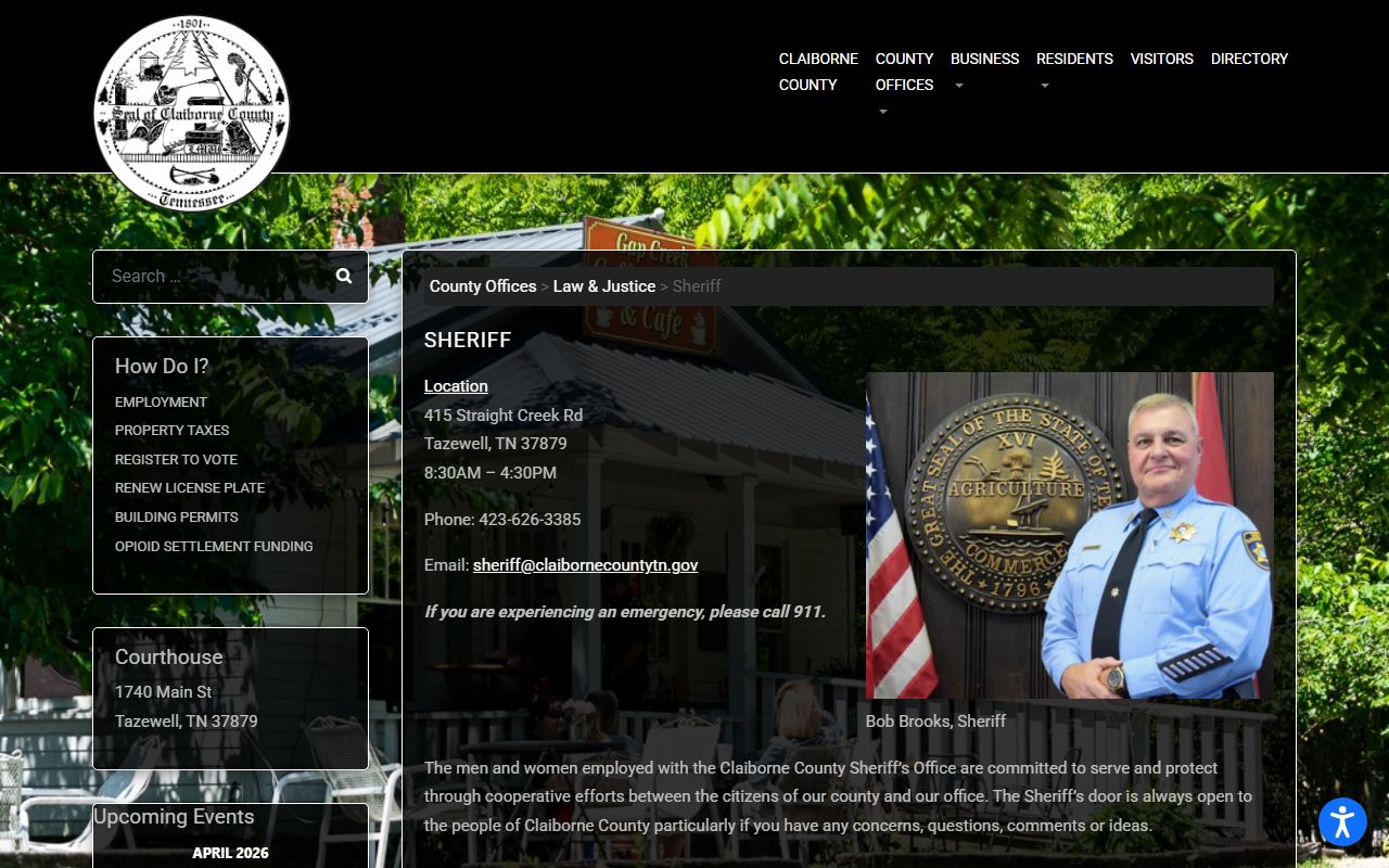 Claiborne County Circuit Court Clerk background check records