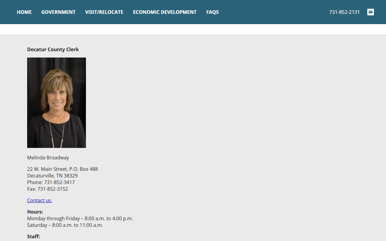 Decatur County Circuit Court Clerk background check records