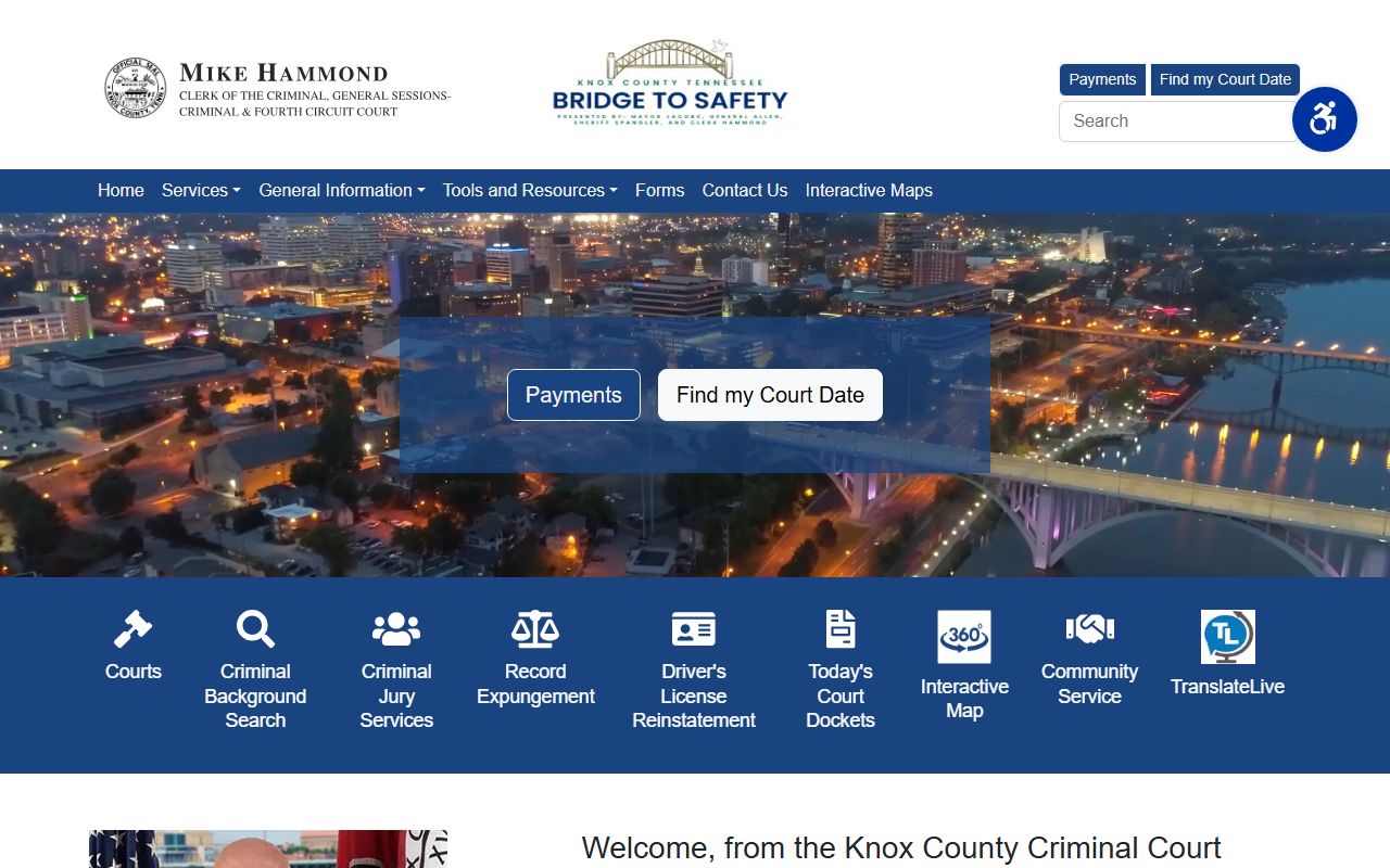 Knox County Circuit Court Clerk background check records