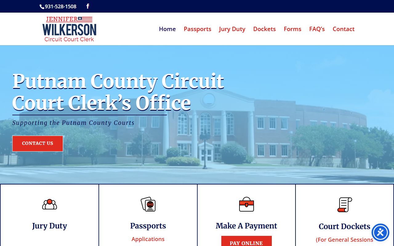 Putnam County Circuit Court Clerk background check records